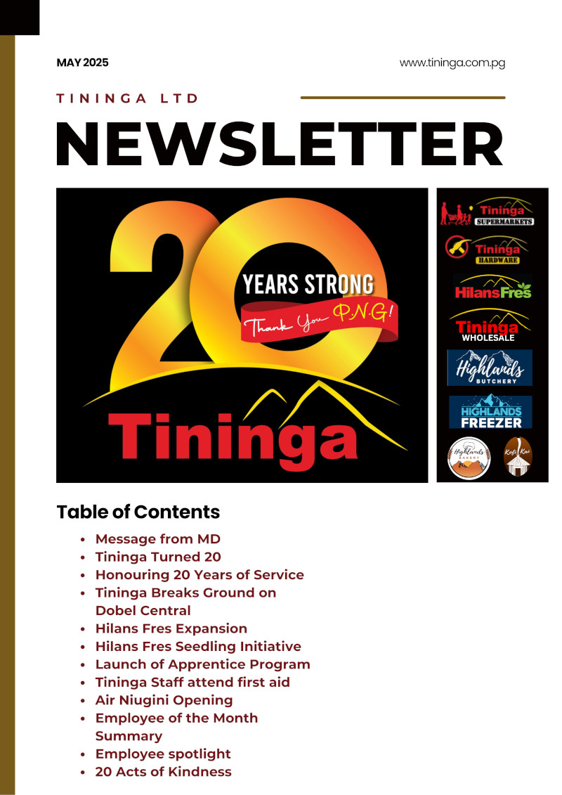 Newsletter Issue May 2025